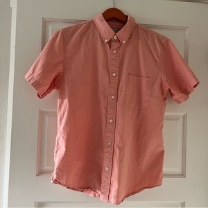 Everlane Short Sleeved Button Down in Salmon